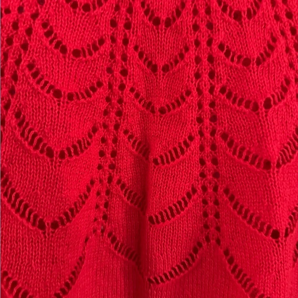 Red Women's Sweater, Size Large - Picture 2 of 3